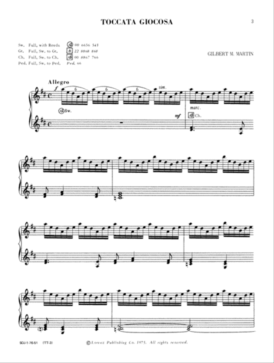 Toccatas! Toccatas! Organ Solo scores gallery preview page 2