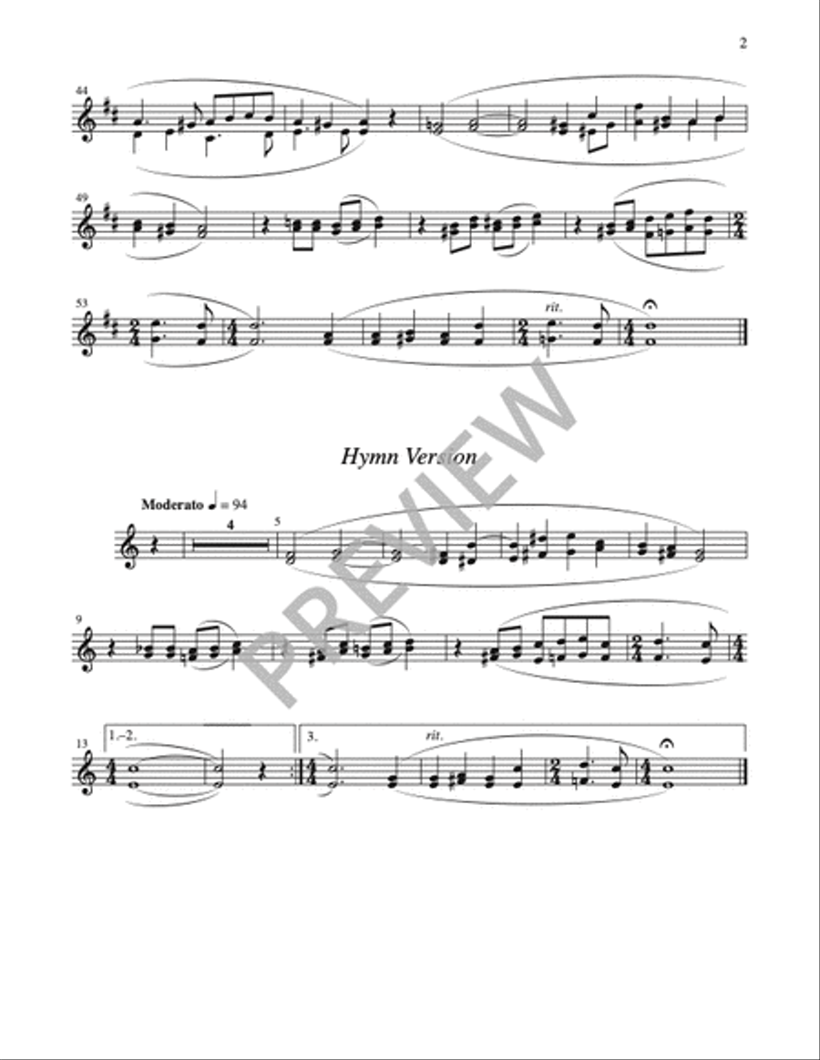 God, Bless the Hands - Instrument edition Trumpet scores gallery preview page 5