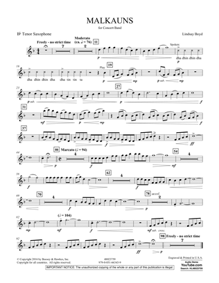 Malkauns - Bb Tenor Saxophone