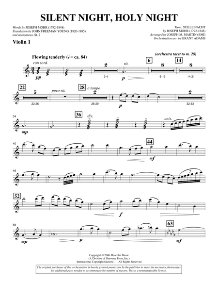 Silent Night, Holy Night (from "carols For Choir And Congregation") - Violin 1