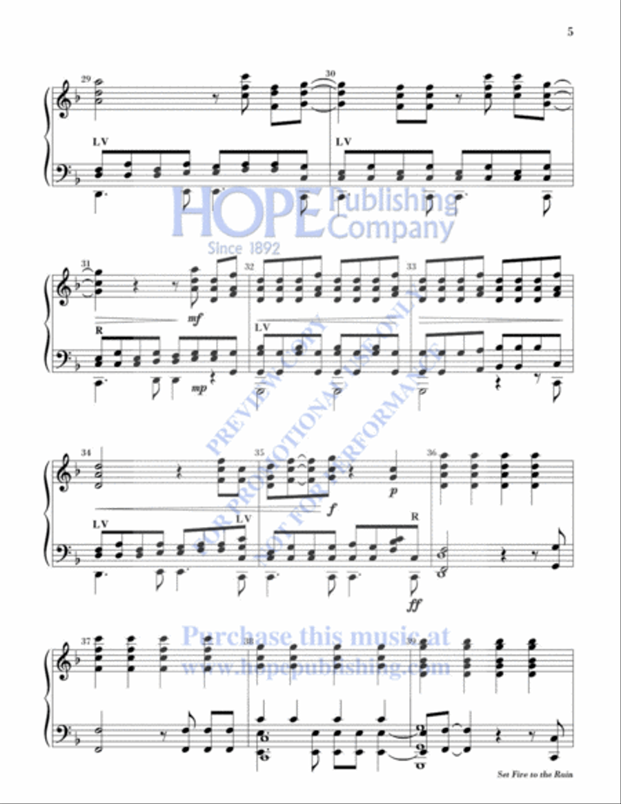 Set Fire to the Rain 5-Octaves scores gallery preview page 6