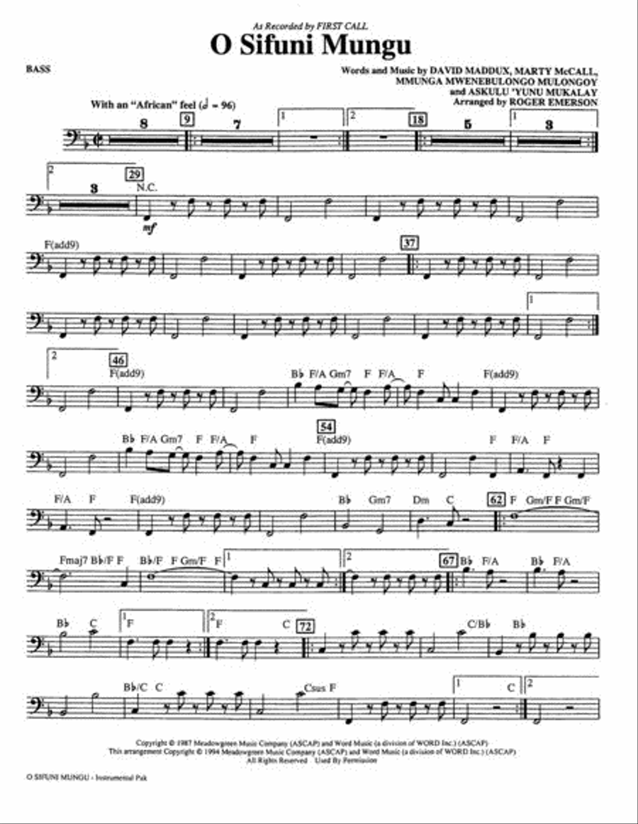 O Sifuni Mungu Show Choir scores gallery preview page 3