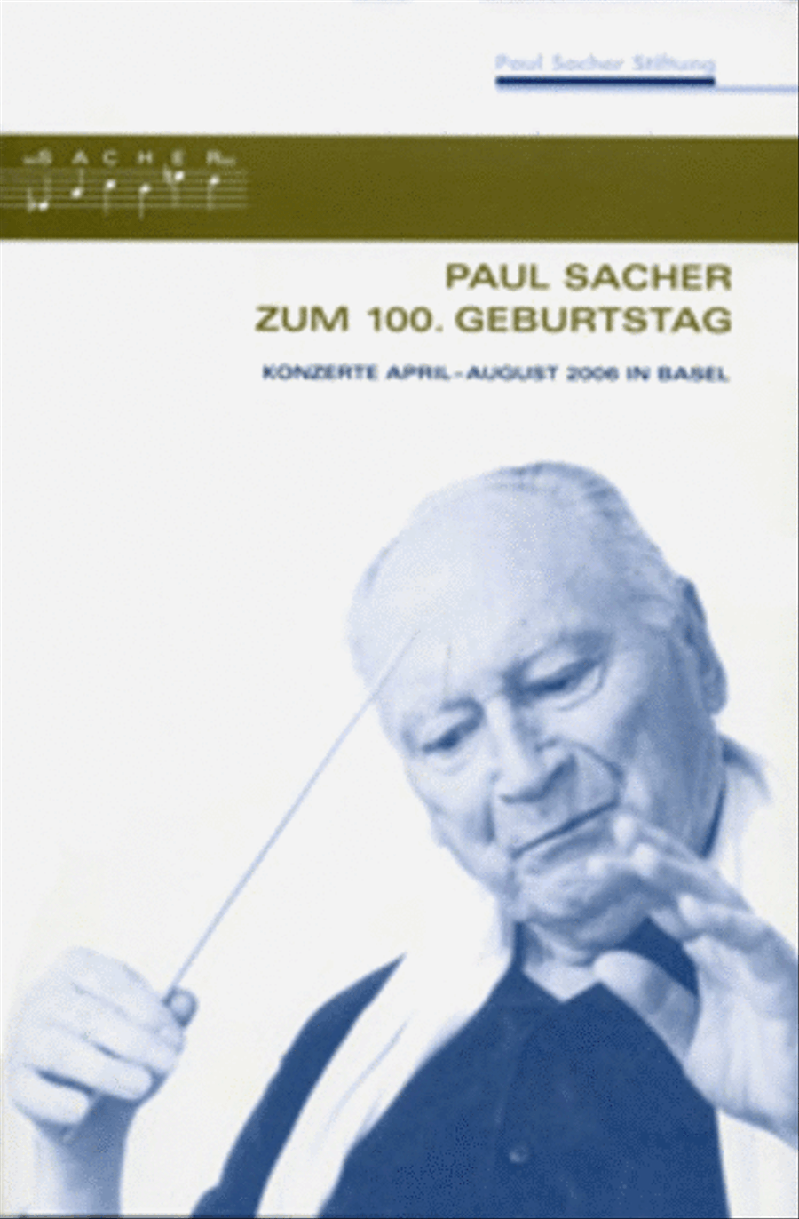 Paul Sacher zum 100. Geburtstag Collection / Songbook scores gallery preview page 1