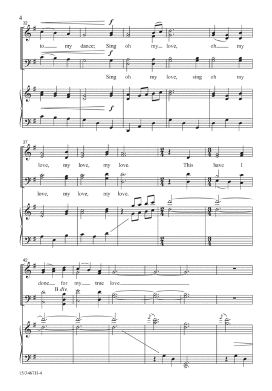 Tomorrow Shall Be My Dancing Day 4-Part scores gallery preview page 4