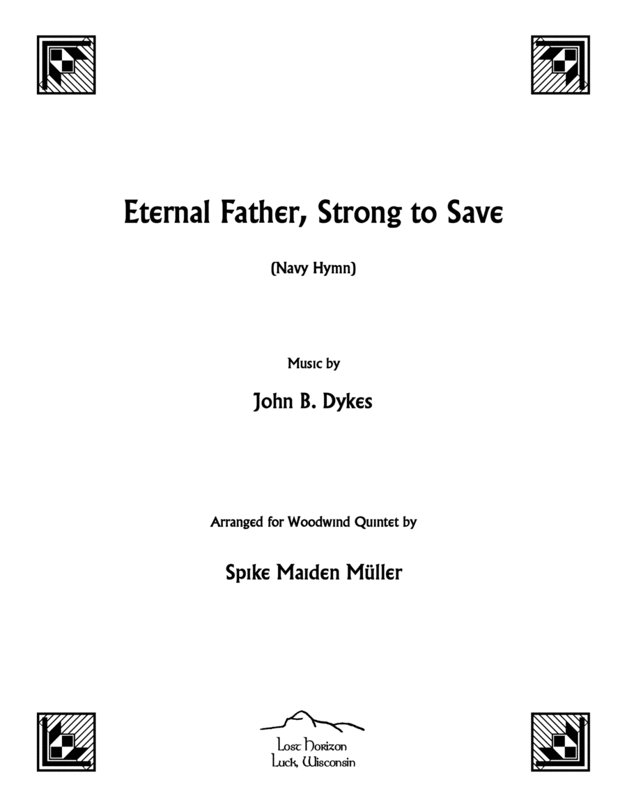 Eternal Father, Strong to Save (Navy Hymn) Woodwind Quintet scores gallery preview page 1