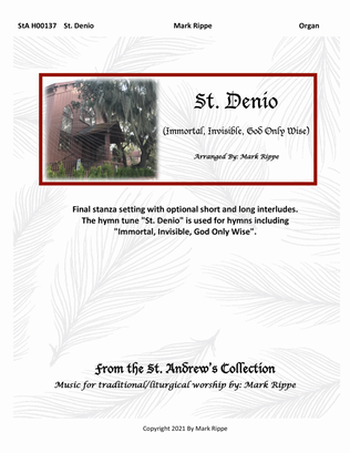 St. Denio (Immortal, Invisible, God Only Wise) StA H00137