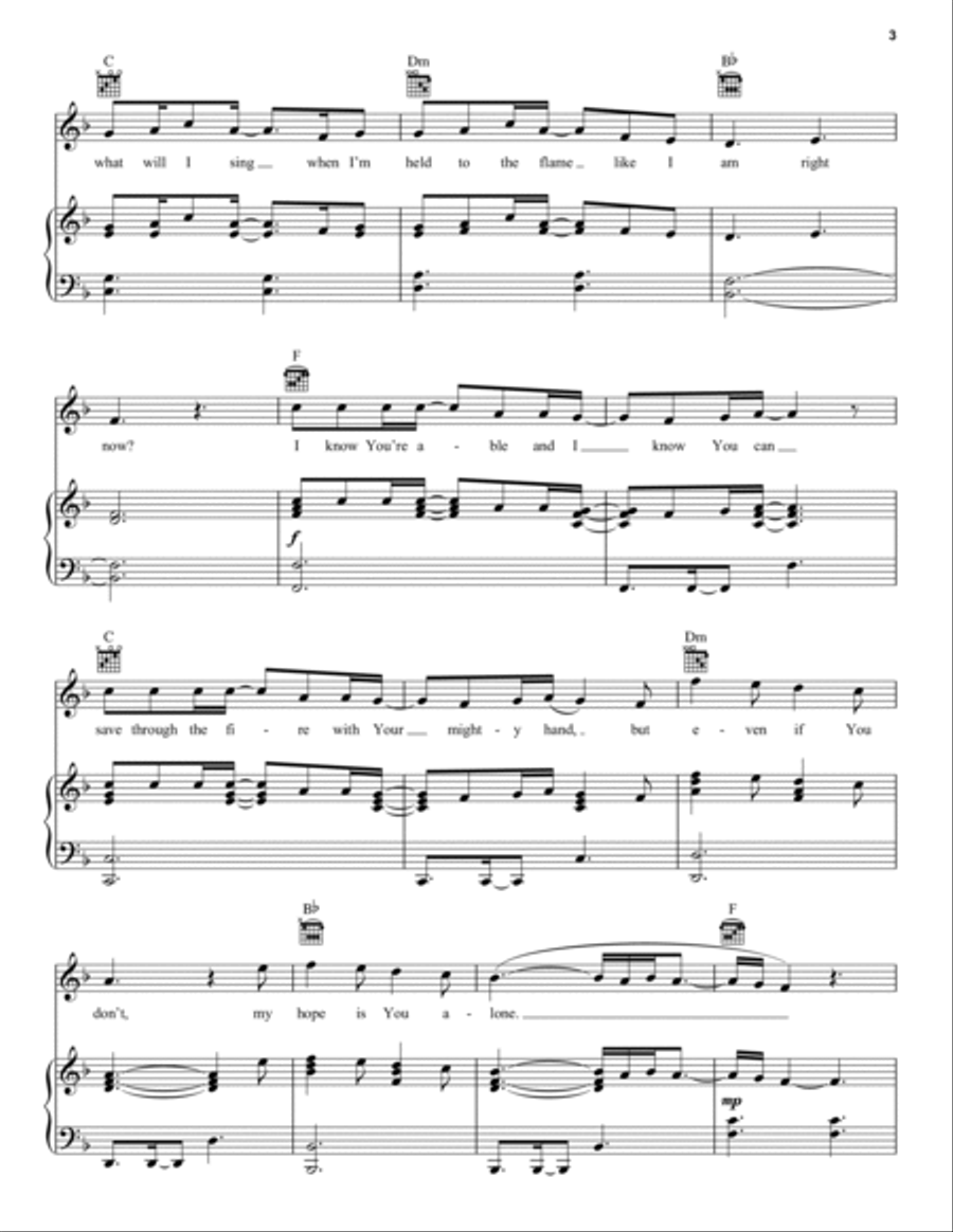 Even If Piano, Vocal, Guitar scores gallery preview page 3