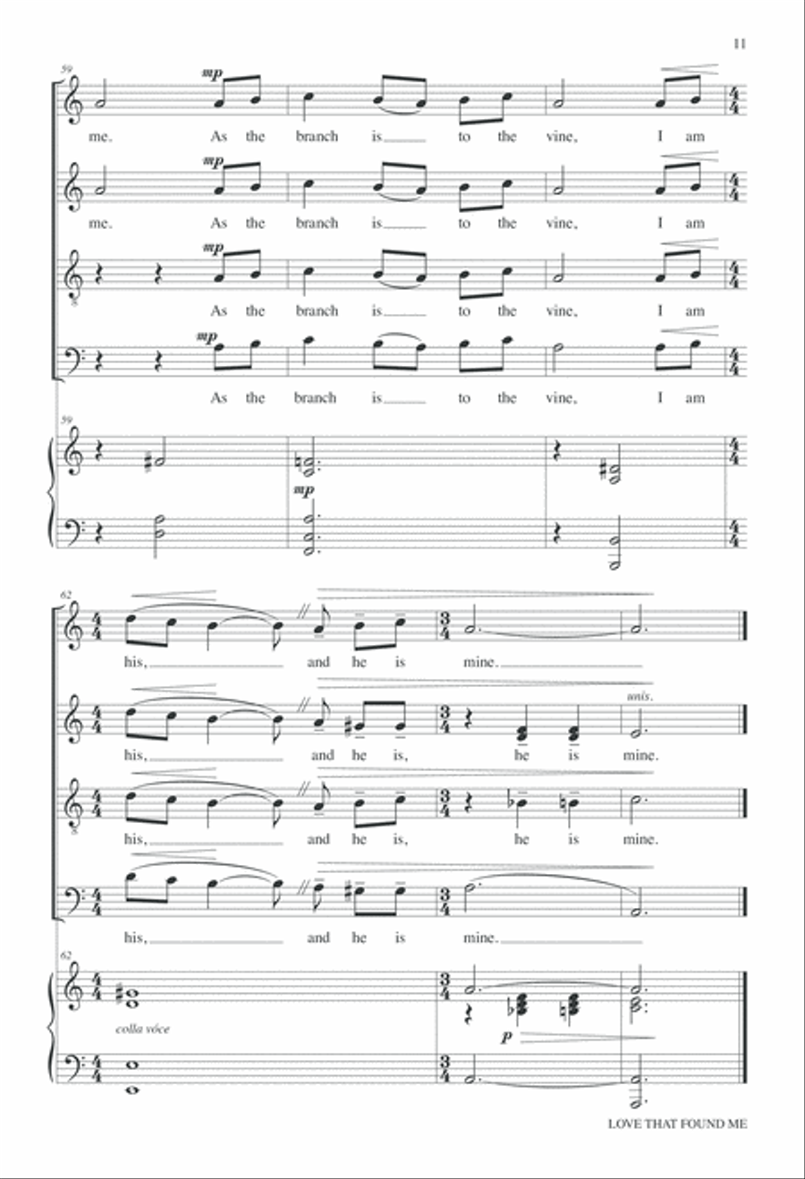 Love That Found Me 4-Part scores gallery preview page 12