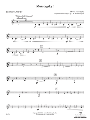Mussorgsky!: B-flat Bass Clarinet