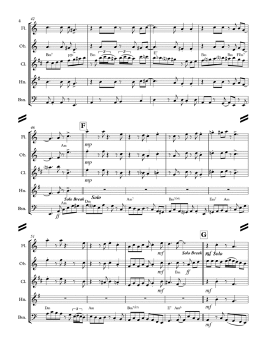 Wade in the Water (for Woodwind Quintet) image number null