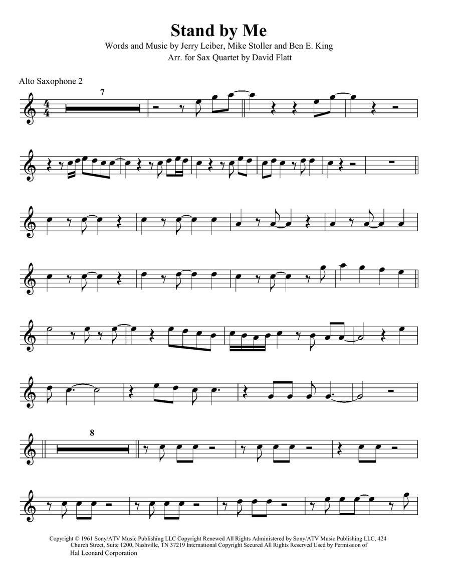 Stand By Me Stand By Me Woodwind Quartet scores gallery preview page 5