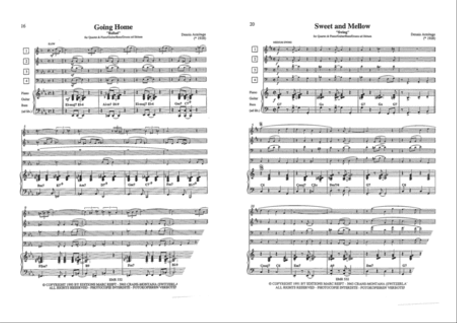 5 Jazzinations Brass Quartet scores gallery preview page 4