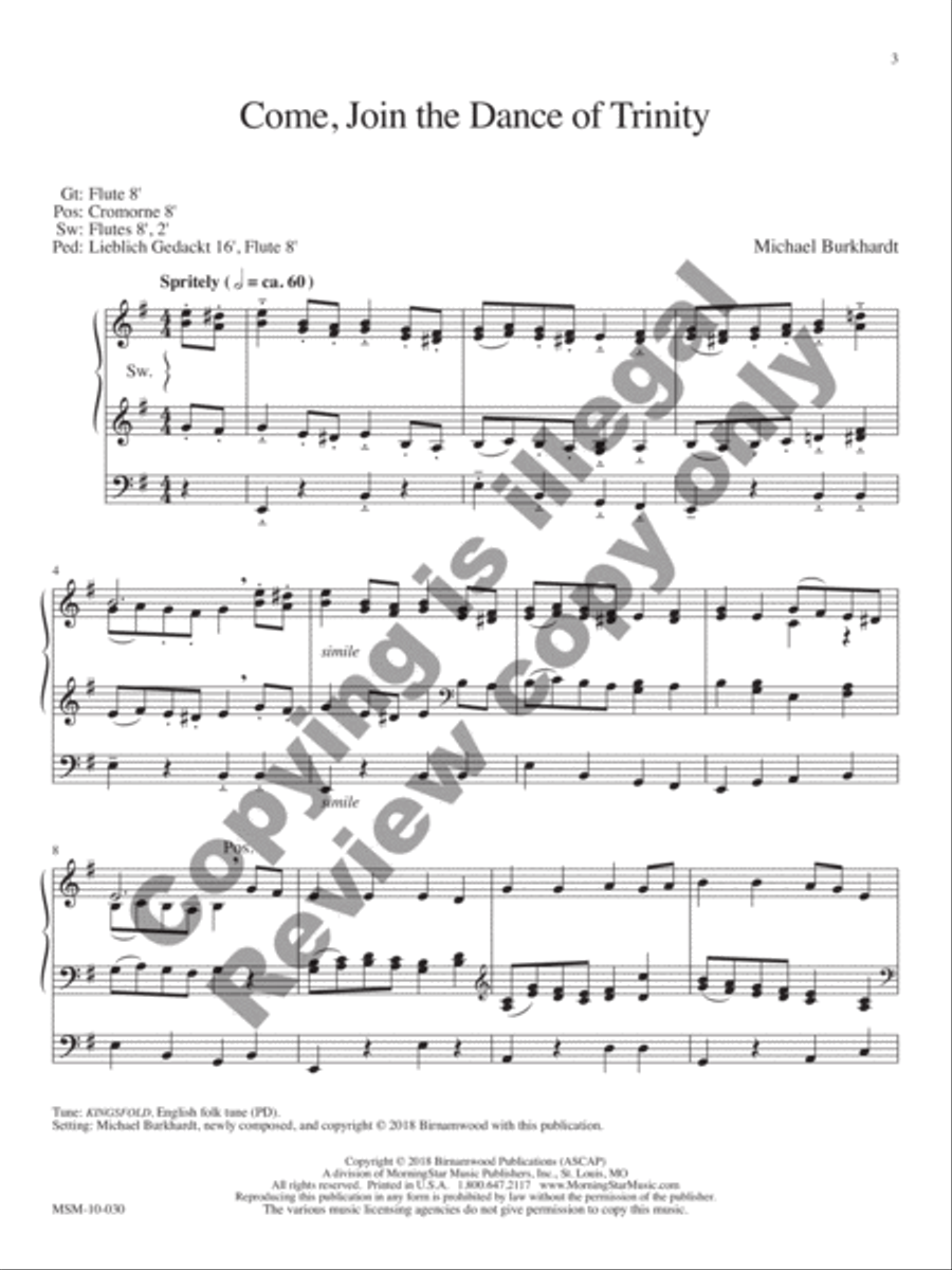 Praise and Thanksgiving, Set 8 Praise and Thanksgiving, Set 8 Organ scores gallery preview page 3