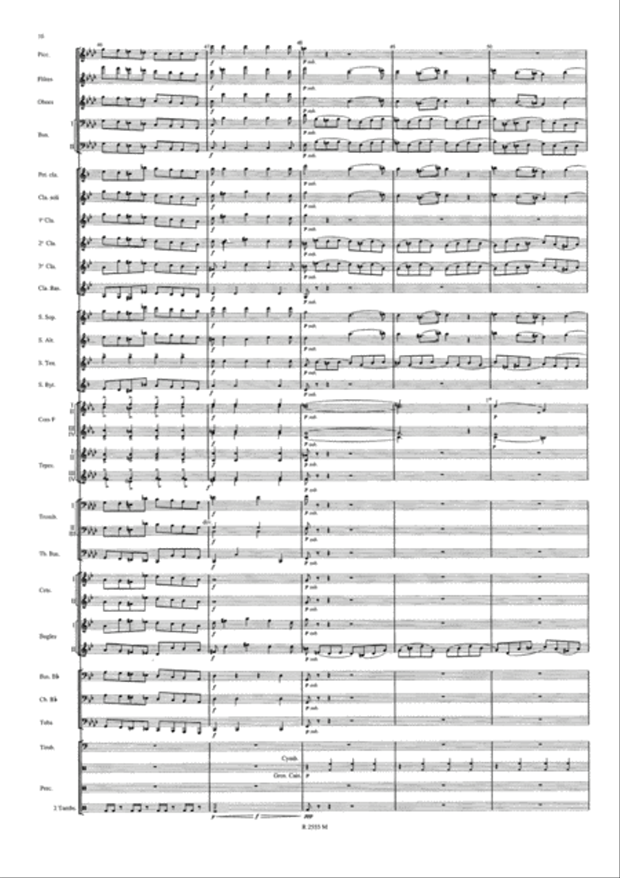 Symphonie Funebre et Triomphale Concert Band scores gallery preview page 11
