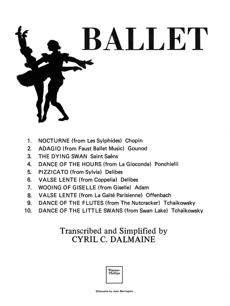 Ballet Encores - Silhouette Series Piano Solo scores gallery preview page 1