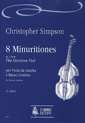 Book cover for 8 Minuritiones from "The Division Viol" for Viol and Continuo