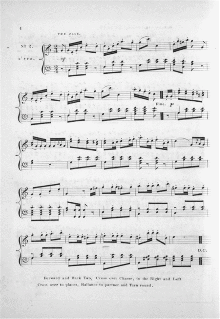 The Set of Fashionable Quadrilles, From Auber's Celebrated Opera of Gustavus the Third, or, The Masked Ball. 1st Sett. Piano Solo scores gallery preview page 3