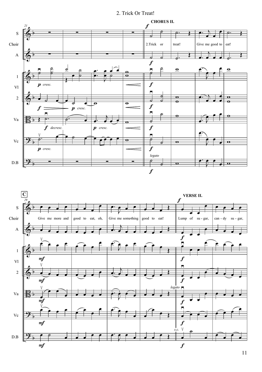 Trick Or Treat! Trick Or Treat! String Orchestra scores gallery preview page 3