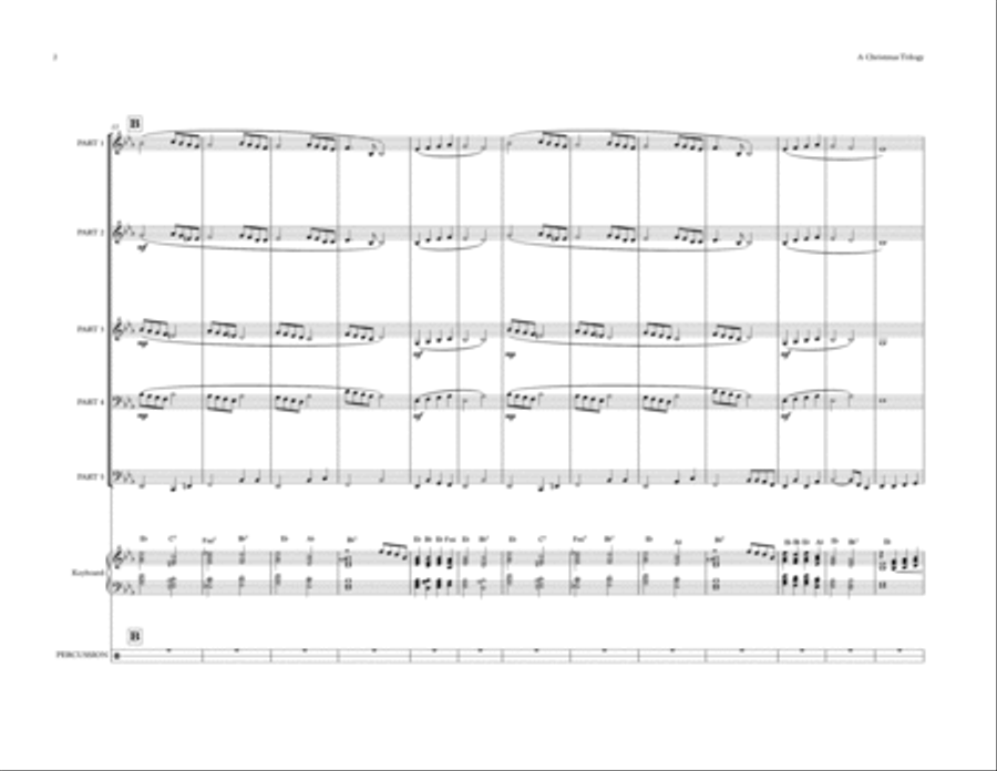 A Christmas Trilogy (Flex band) Small Ensemble scores gallery preview page 2