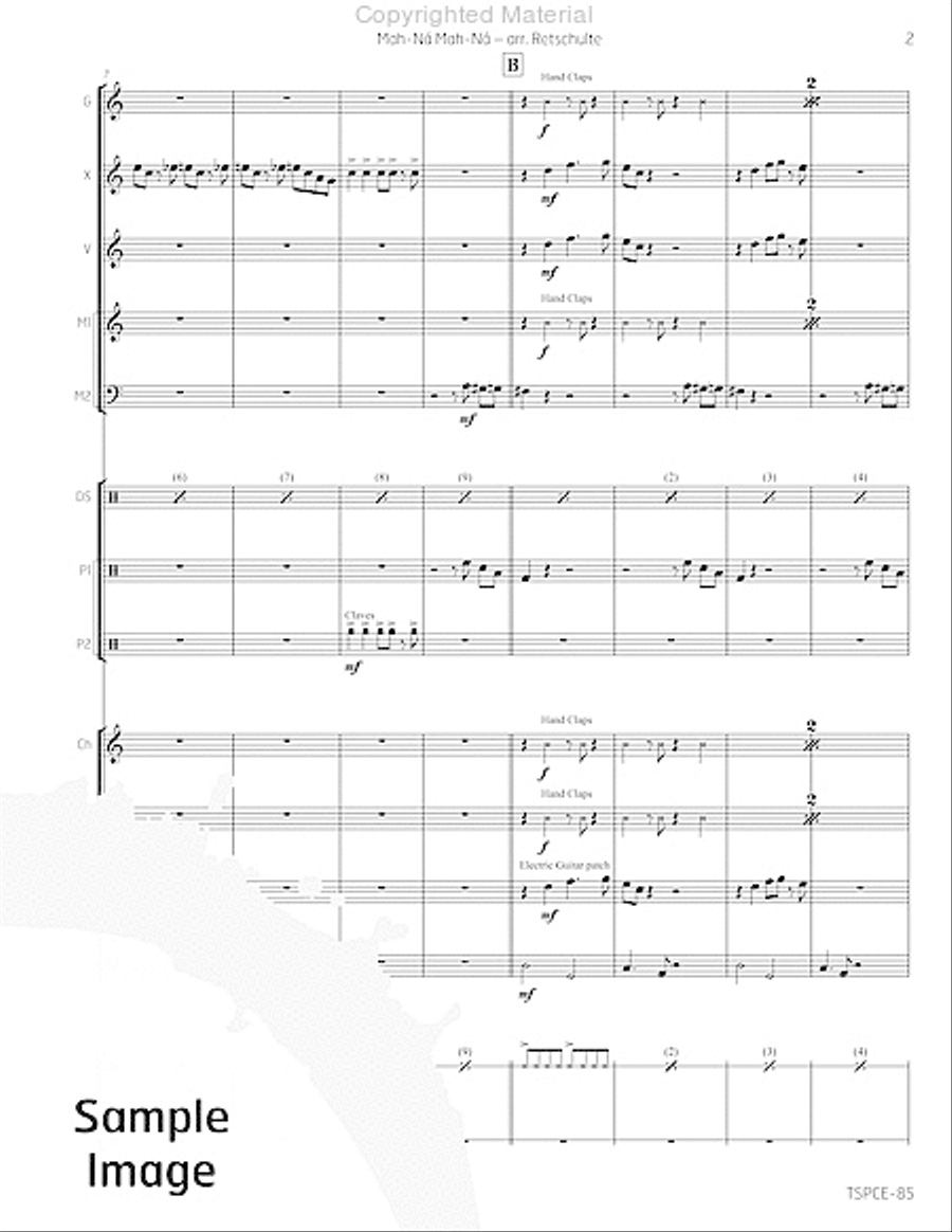Mah-Na Mah-Na Percussion Ensemble scores gallery preview page 6
