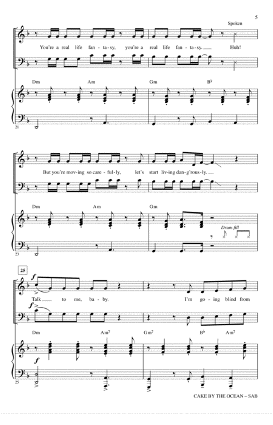 Cake By The Ocean 3-Part scores gallery preview page 4