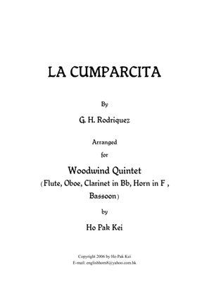 LA CUMPARCITA for woodwind qunitet