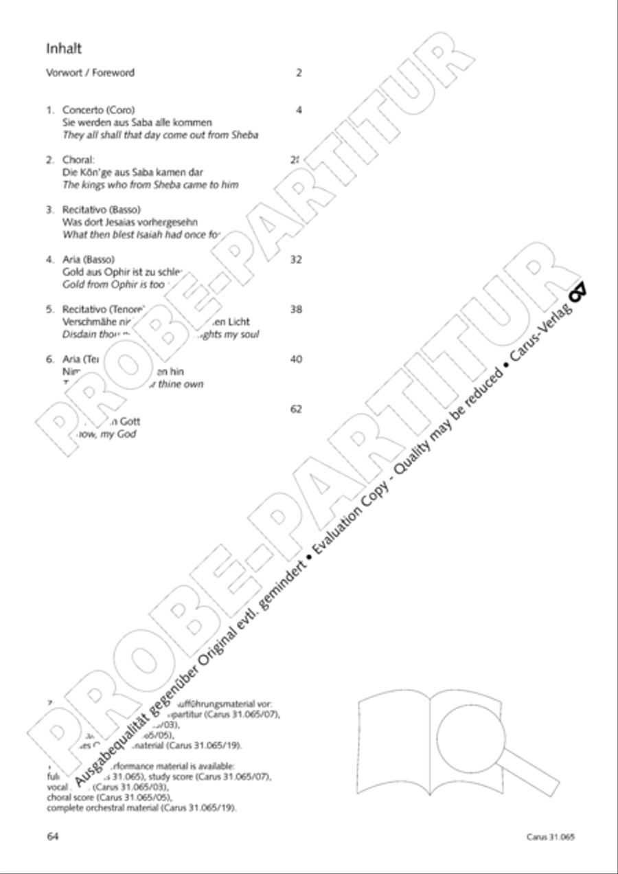 They all shall day come out from Sheba (Sie werden aus Saba alle kommen) TB scores gallery preview page 65