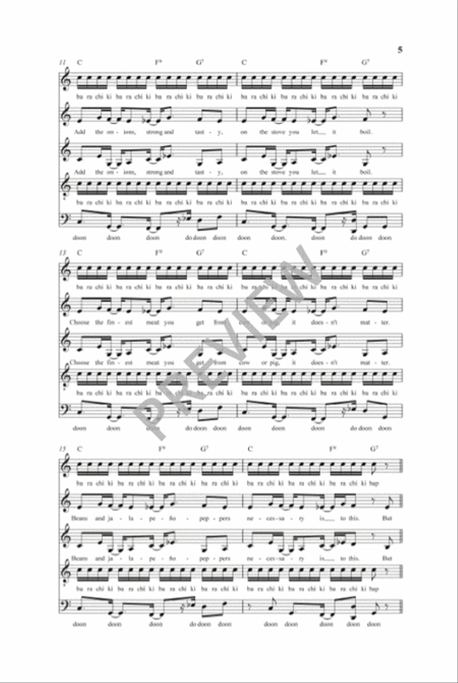 Chili Con Carne (SSATB) SSATB scores gallery preview page 4