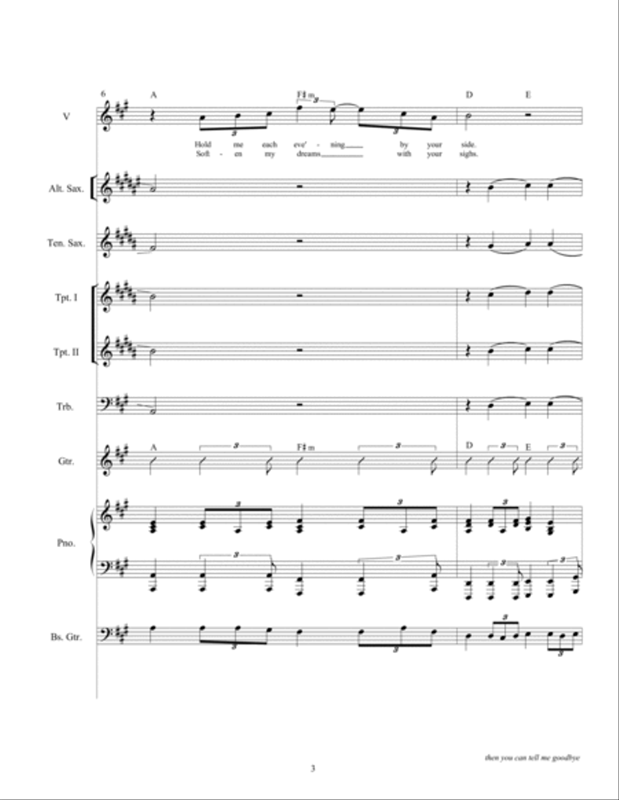 Then You Can Tell Me Goodbye Large Ensemble scores gallery preview page 5
