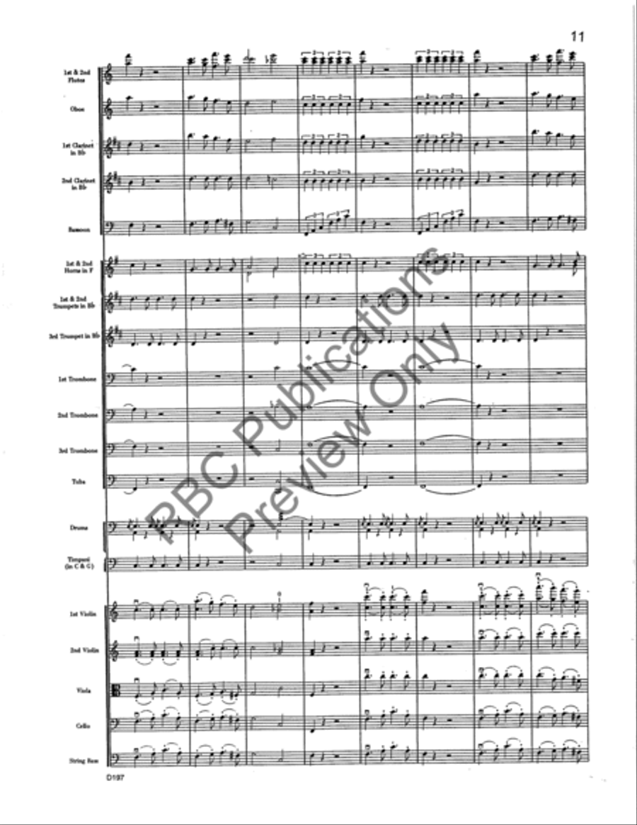Symphony #9 In C Major Mvt. 1 Full Orchestra scores gallery preview page 12