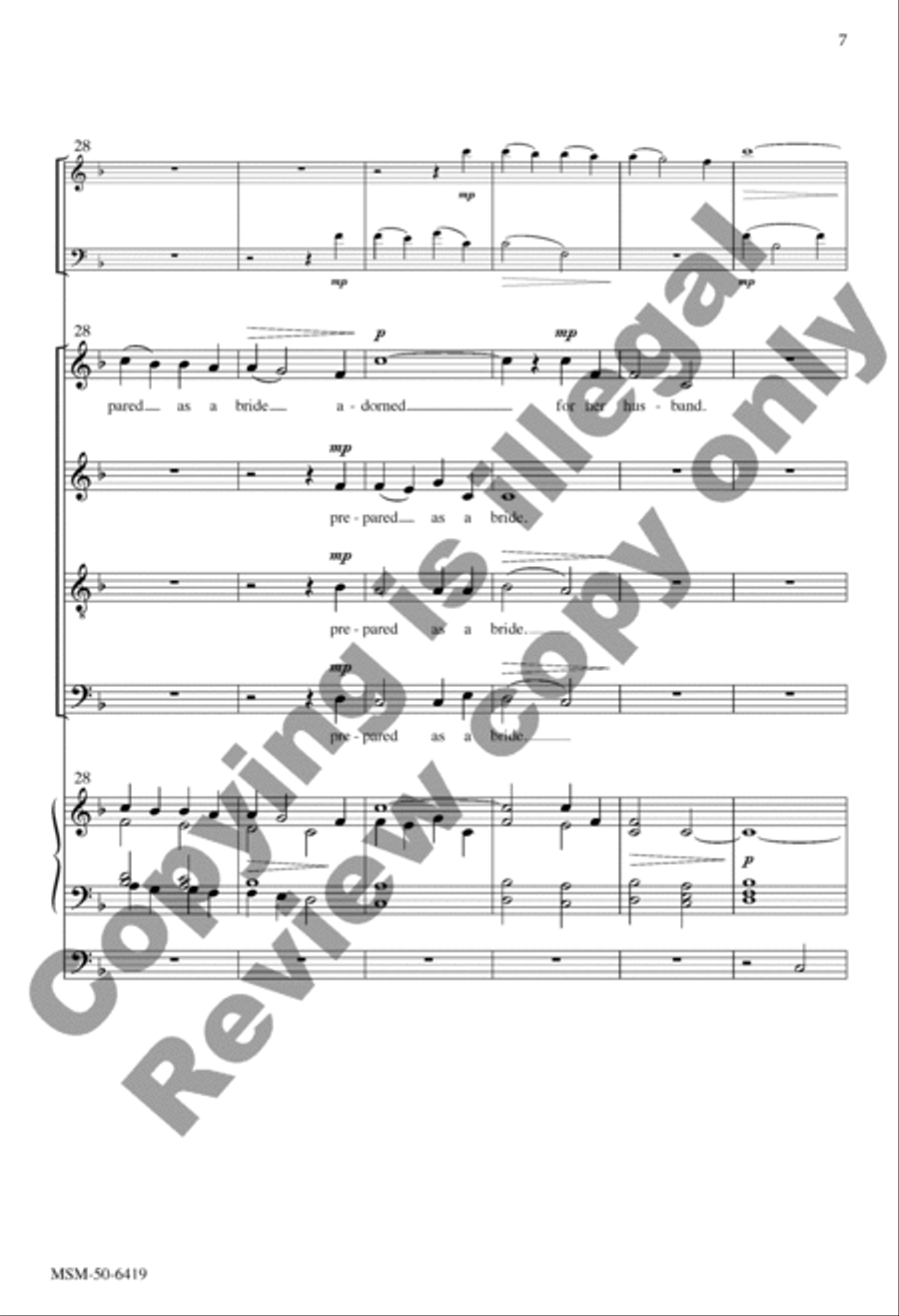And I Saw a New Heaven (Choral Score) Divisi scores gallery preview page 7