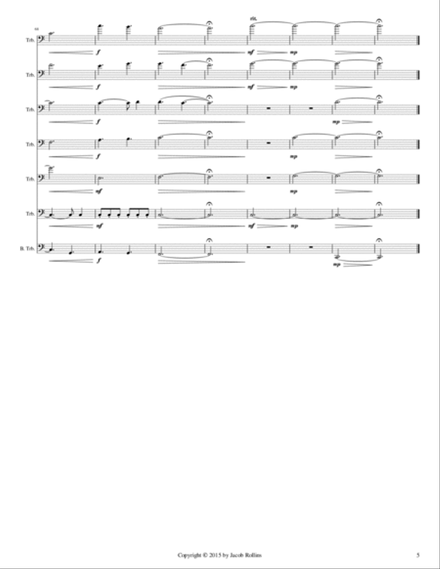 Sanguinity Trombone Solo scores gallery preview page 5