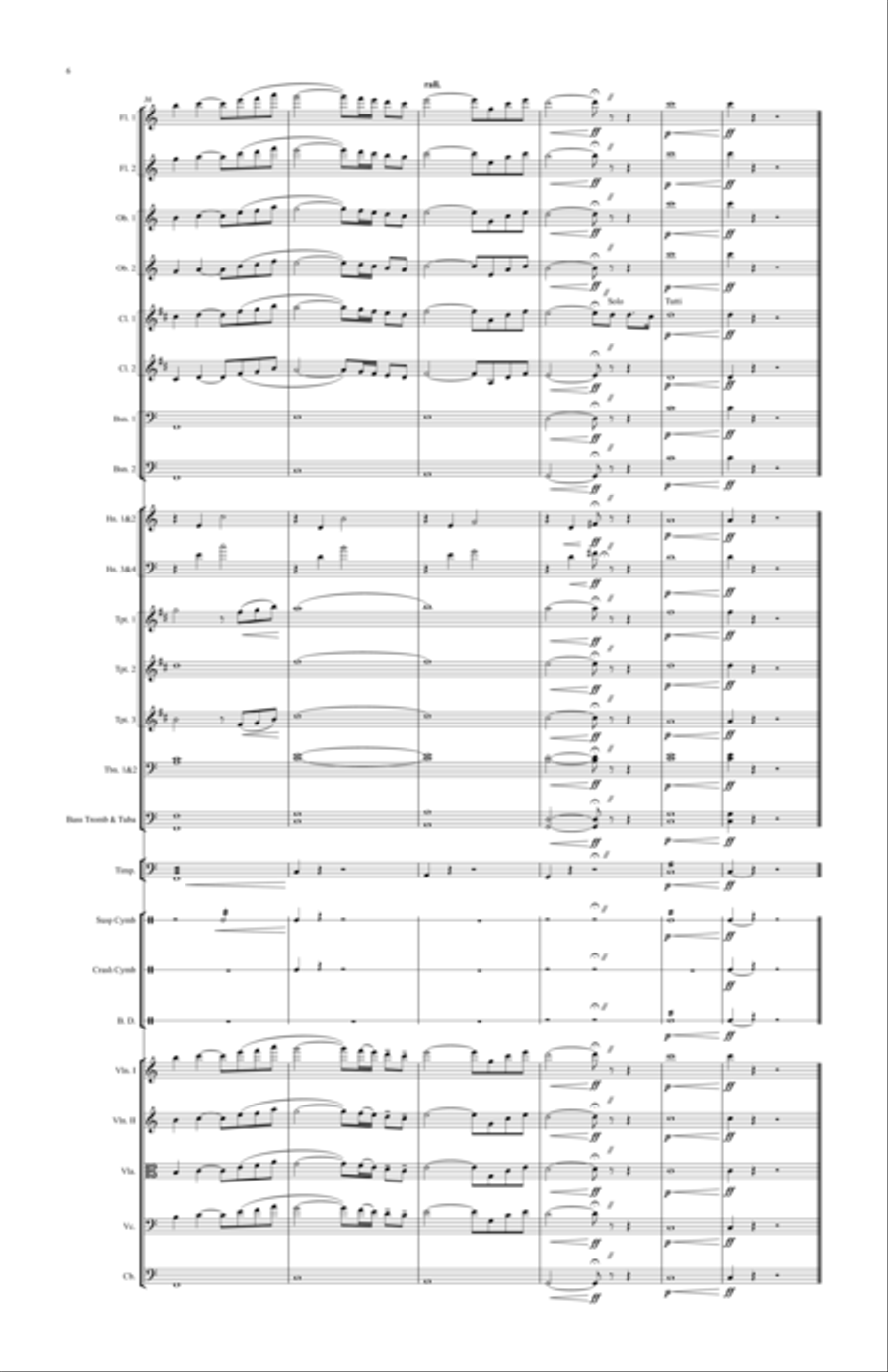 The Rising Sun The Rising Sun Full Orchestra scores gallery preview page 6
