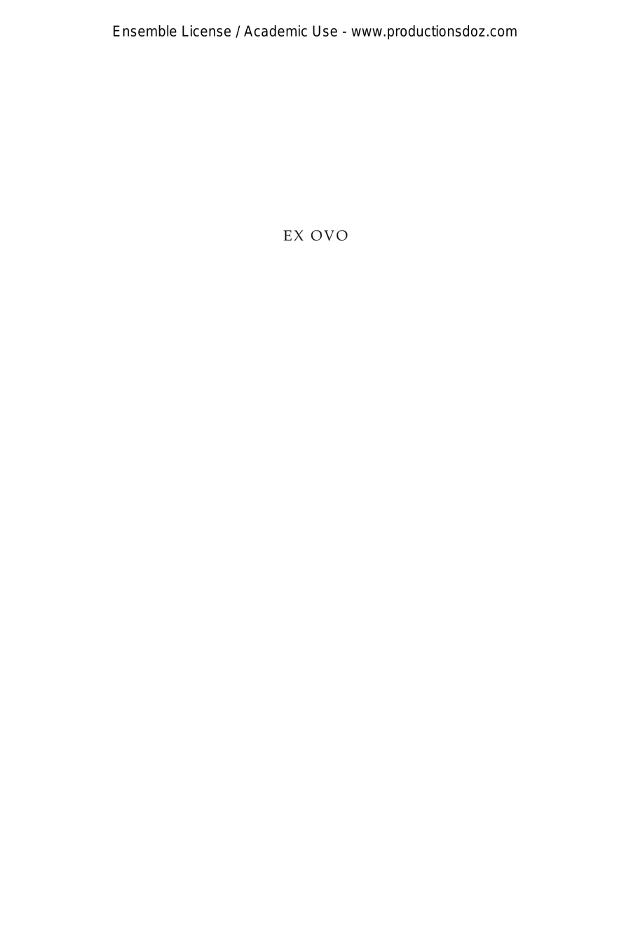 Ex ovo - A guide (book)