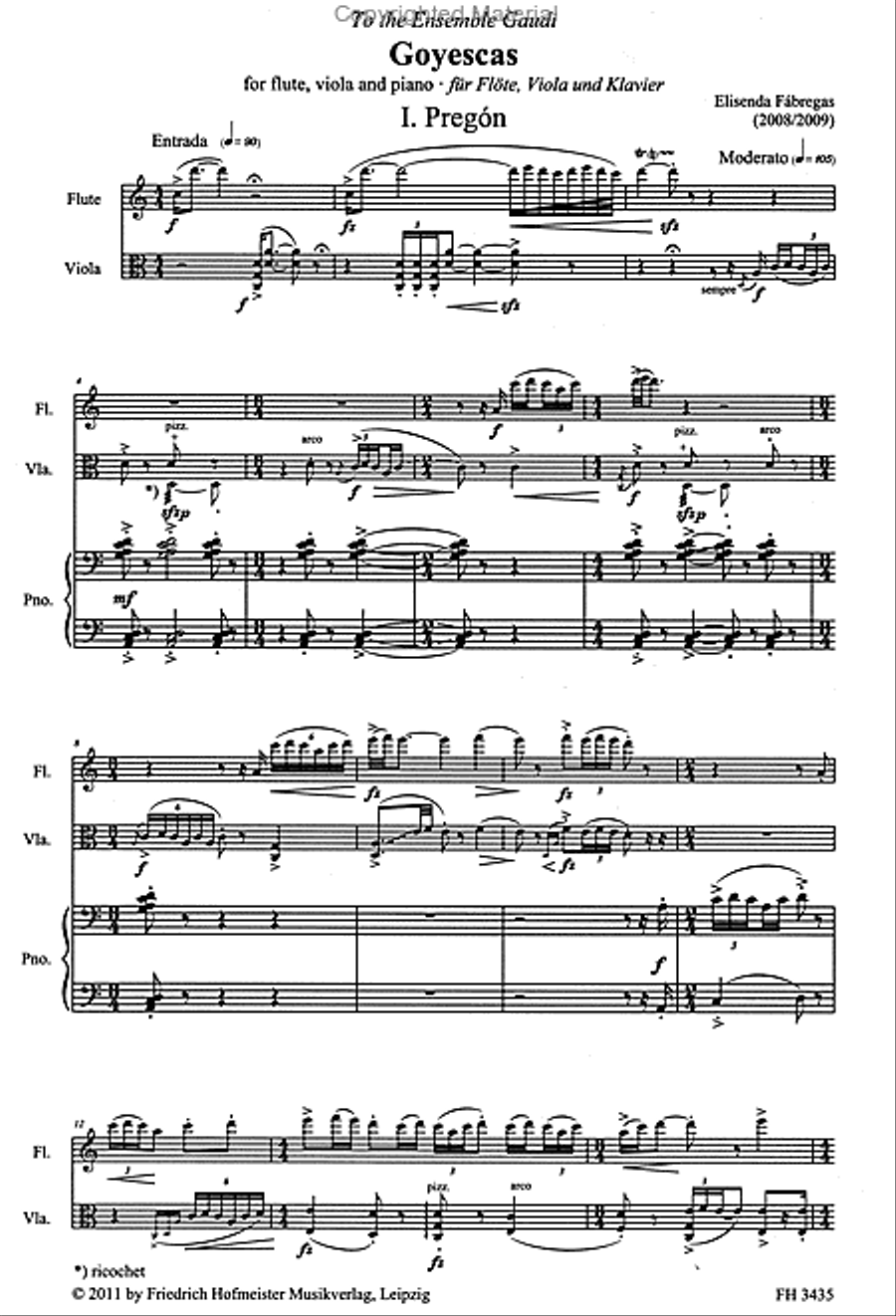 Goyescas Flute scores gallery preview page 2