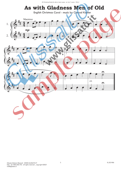 25 Christmas Duets for altos or tenors saxes - VOL.2 image number null