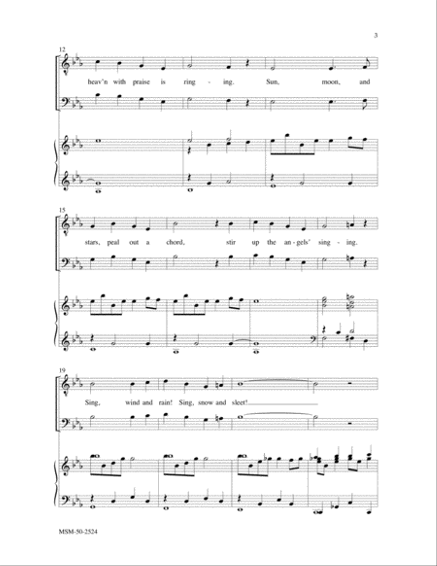 Let All Creation Bless the Lord TTBB scores gallery preview page 3