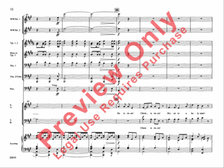 He Is Risen! Choir scores gallery preview page 13