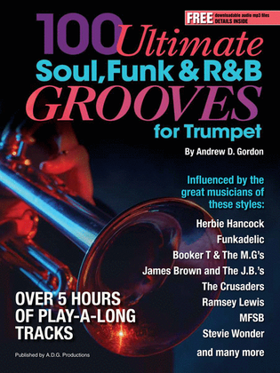 Book cover for 100 Ultimate Soul, Funk and R&B Grooves for Trumpet