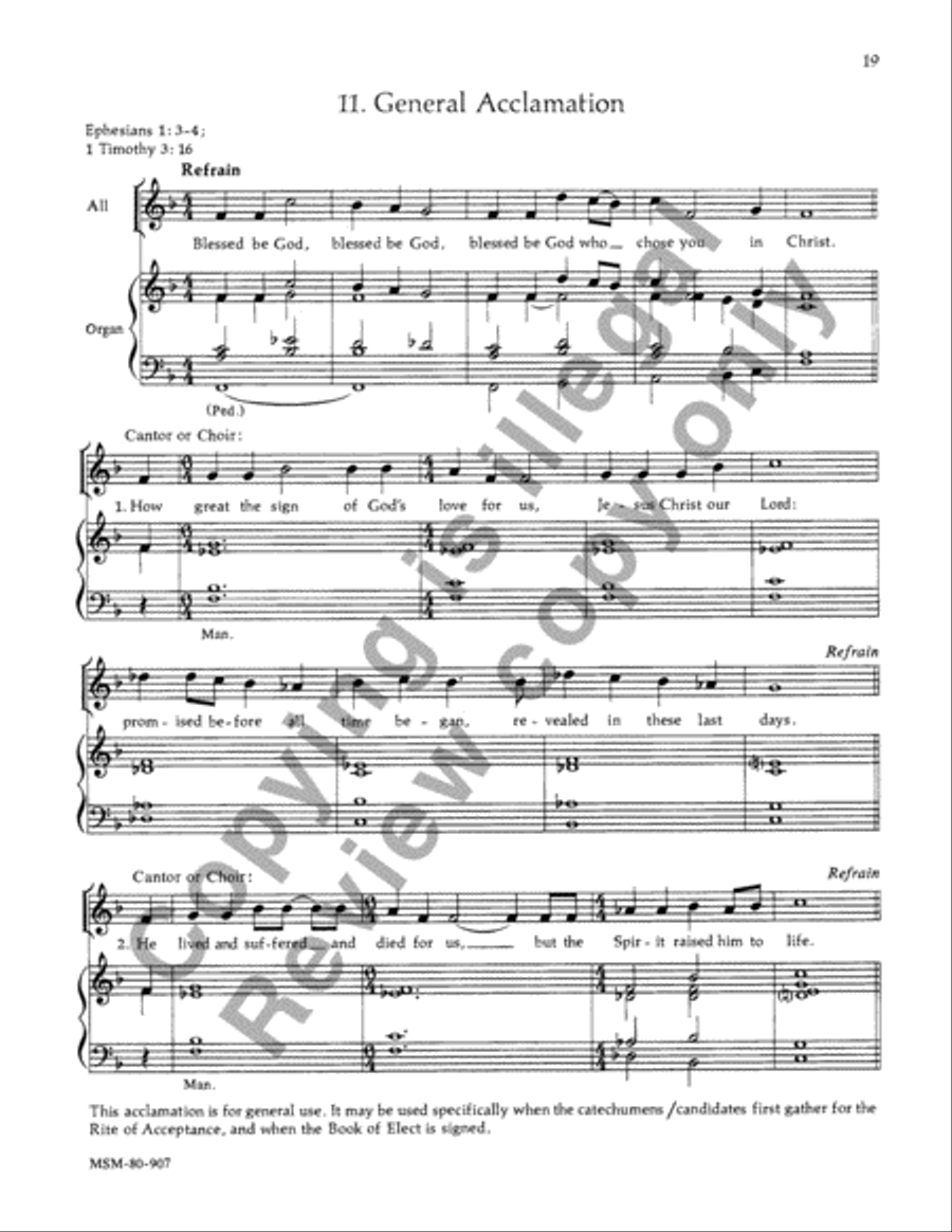 Rite of Christian Initiation of Adults 4-Part scores gallery preview page 18