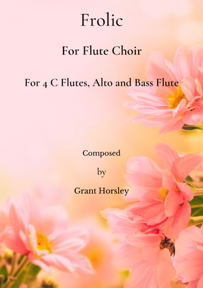Book cover for "Frolic" For Flute Choir