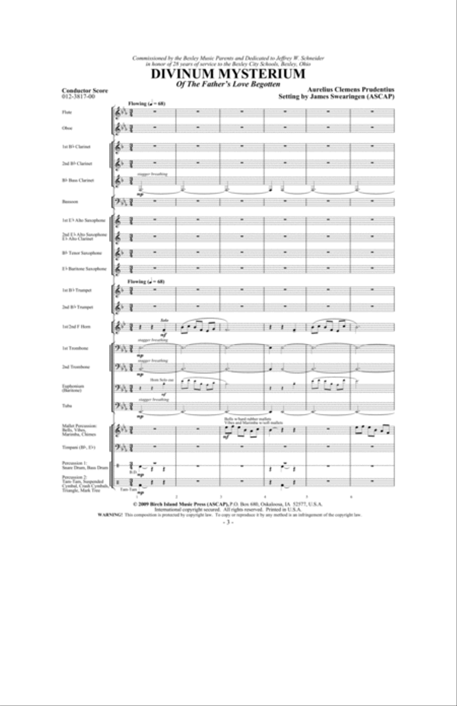 Divinum Mysterium Concert Band scores gallery preview page 2