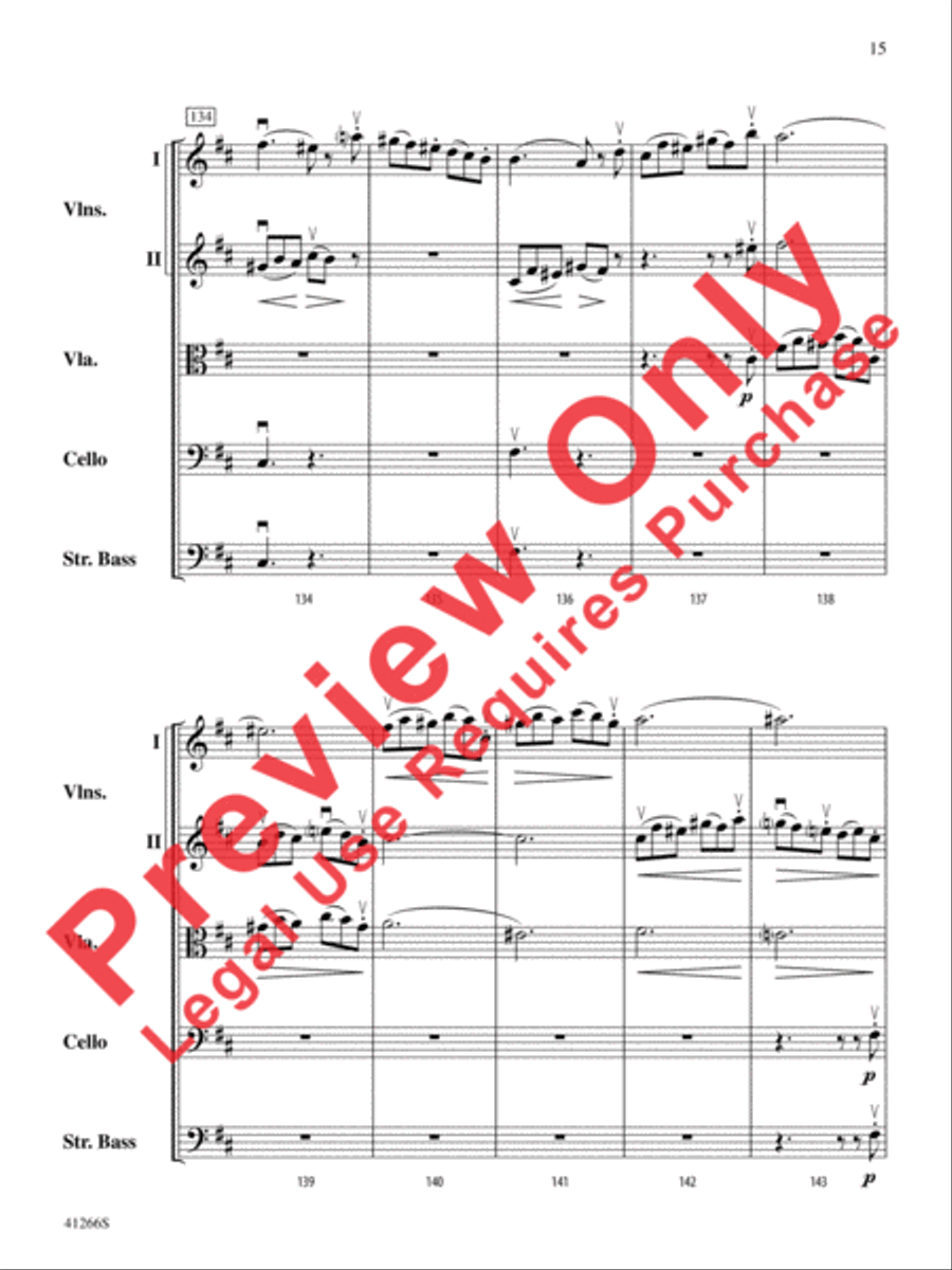 Adagio and Presto String Orchestra scores gallery preview page 16