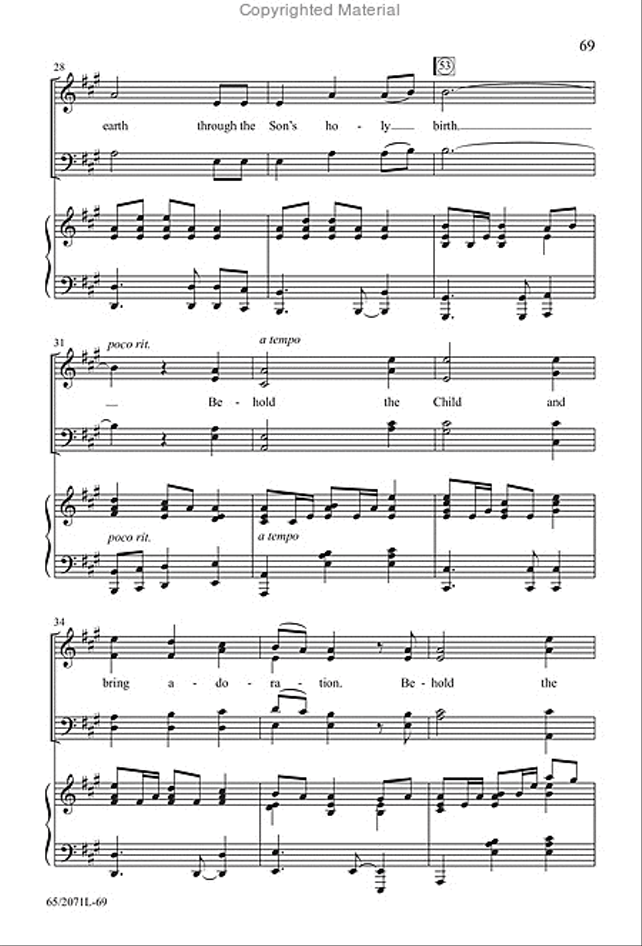 One Silent Night One Silent Night 4-Part scores gallery preview page 29