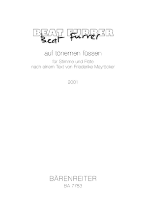 Book cover for auf tonernen fussen for Voice and Flute