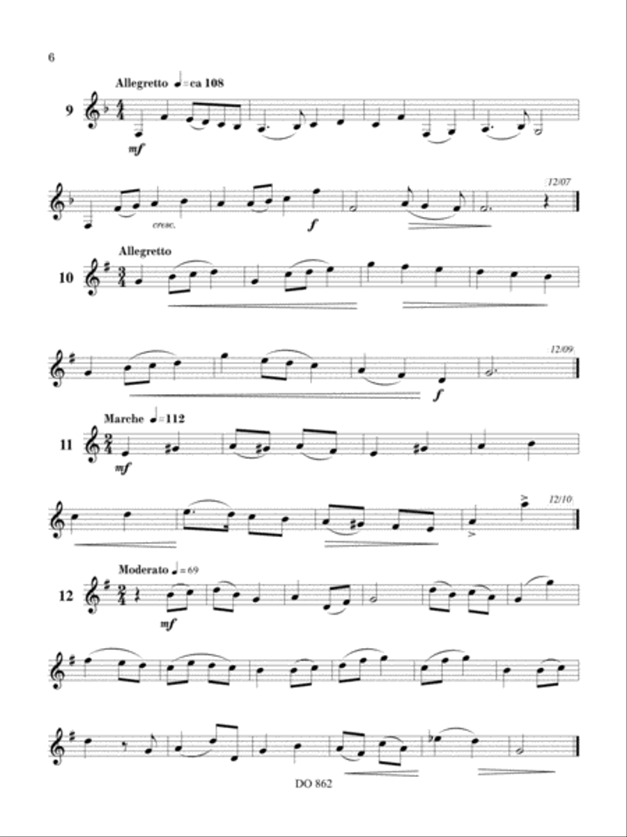 Exercices de lecture à vue et de transposition Clarinet scores gallery preview page 6