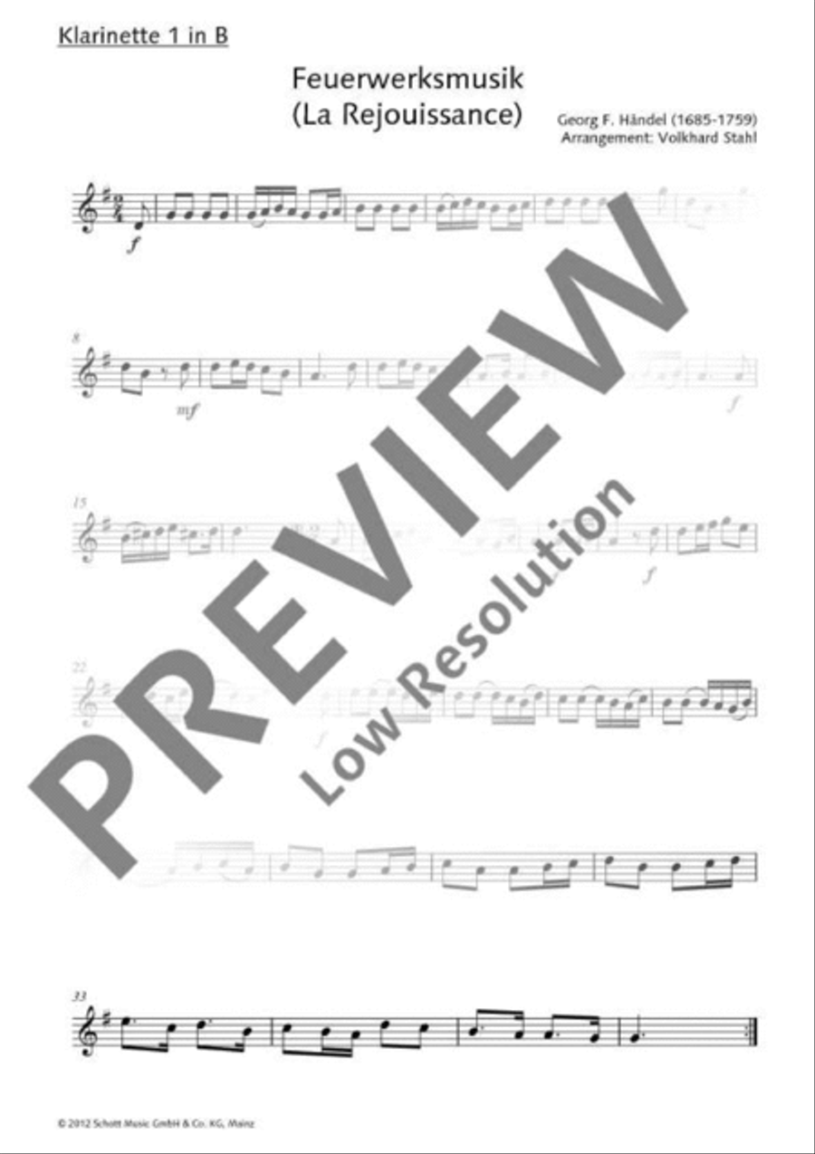 Feuerwerksmusik Bassoon scores gallery preview page 8