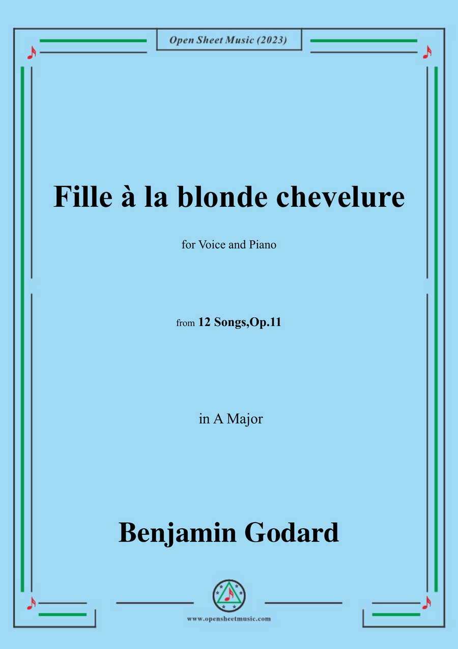 B. Godard-Fille à la blonde chevelure,in A Major