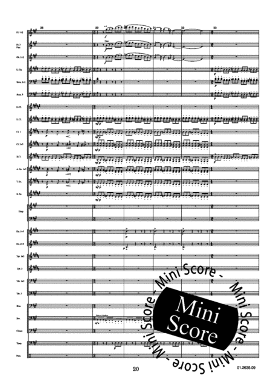 Nocturnes Concert Band scores gallery preview page 22