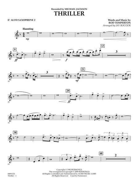 Thriller - Eb Alto Saxophone 2